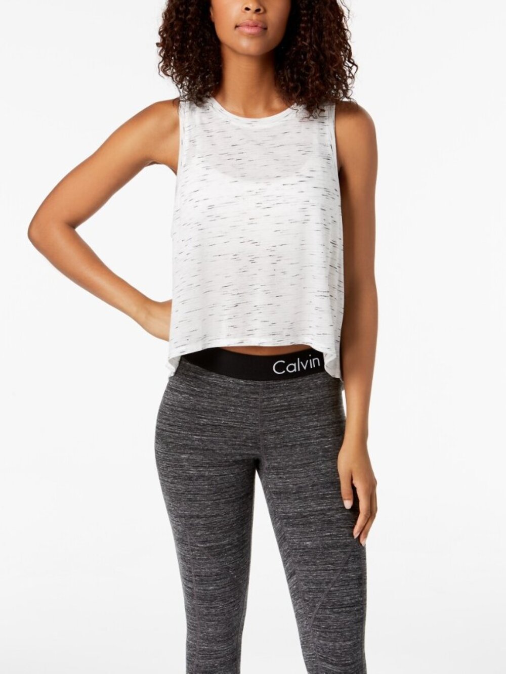 Calvin Klein Womens Activewear Performance Fitness Workout Tank Top